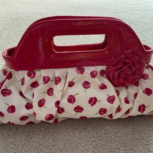 Vintage Vera Bradley Flower patterned leather bag